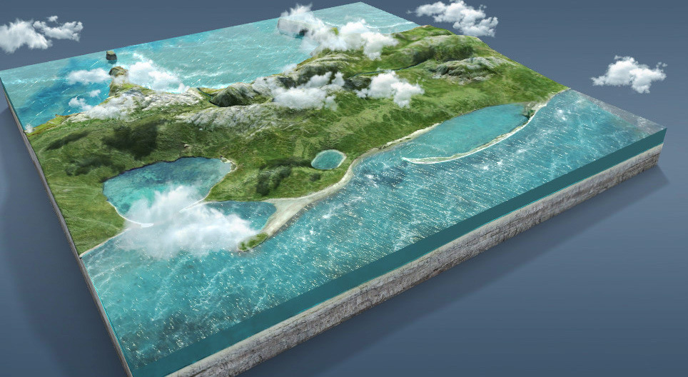 どのように海は地球の表面を形作るのですか？