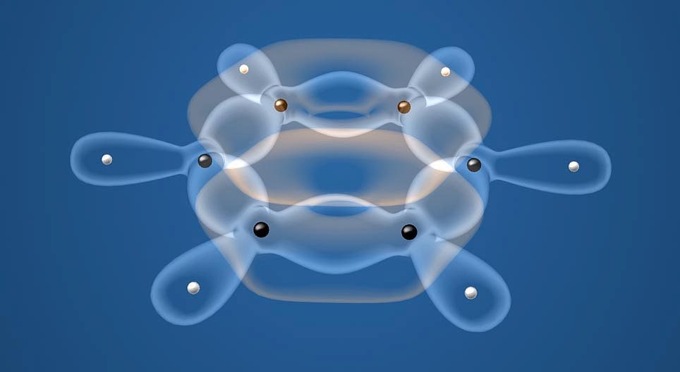 ベンゼン分子における共有結合