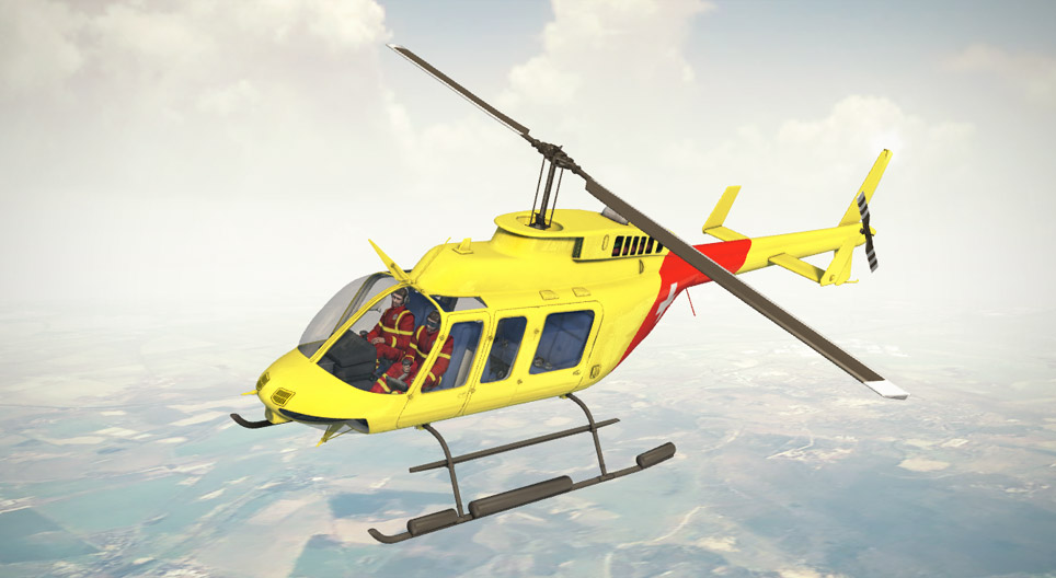ヘリコプター (BELL 206号ジェットレンジャー)