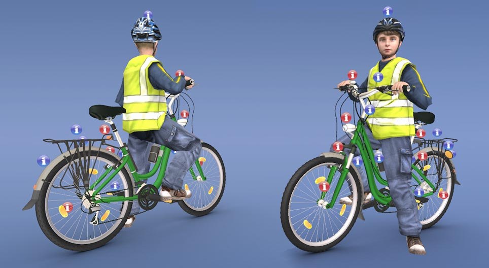 自転車の安全設備