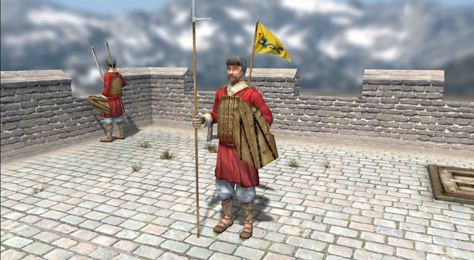 中世の中国の戦士