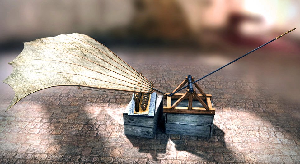 レオナルド・ダ・ヴィンチの発明品 - 羽ばたき機 (1487年-1489年)