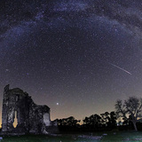 Perseida-meteor felvillanása háttérben a Jupiterrel