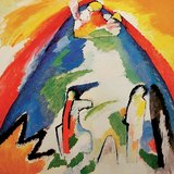 瓦西里·康定斯基：山（1909年，表现主义）