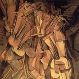 马塞尔·杜尚：下楼梯的裸女，#2（1912年，立体派和未来主义）