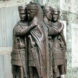 A tetrarchák (társcsászárok) szobra (Velence, Kr. u. 4. sz.)