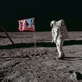 Edwin Aldrin, az Apollo–11 űrhajósa a Holdon
