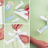 종이로 마리오네트 인형 만들기