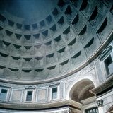 A római Pantheon kupolája belülről