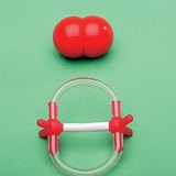氧分子的空间填充以及球和棒的模型