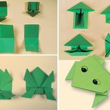 用折纸制作跳蛙