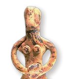 인도에서 찾은 작은 고대 조각상