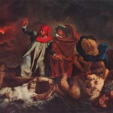 ドラクロワ - ダンテのバーク（1822年、ロマン主義）