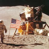 月のアメリカの宇宙飛行士（ジェームズ・B.アーウィン、アポロ15号、1971年）