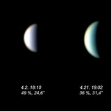 金星显示类似月球的相位。