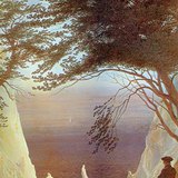 Friedrich: Krétasziklák Rügenen (1818, romantika)