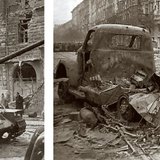 ブダペストの1956年の通りの戦いの痕跡