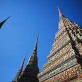 A Wat Pho buddhista templom tornyai
