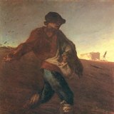 米勒：播种者（1850年，现实主义）
