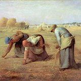 米勒：拾穗者（1857-1859，现实主义）