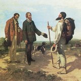 居斯塔夫·库尔贝：路遇或“您好，库尔贝先生”（1854年，现实主义）