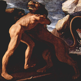 Francisco de Zurbarán: Héraklész küzdelme a nemeai oroszlánnal