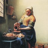 约翰内斯·维米尔：挤奶女工（1658至1660年，巴洛克式）
