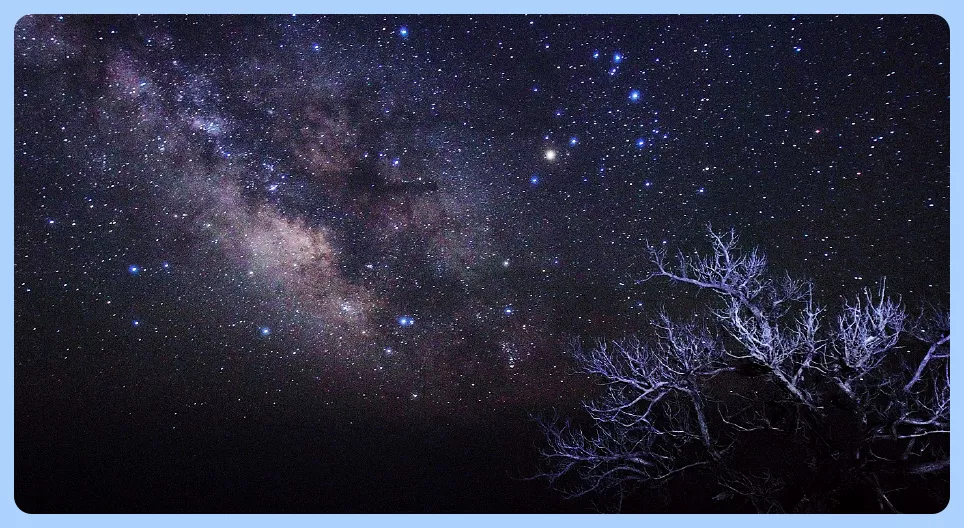 A Glimpse at the Sky