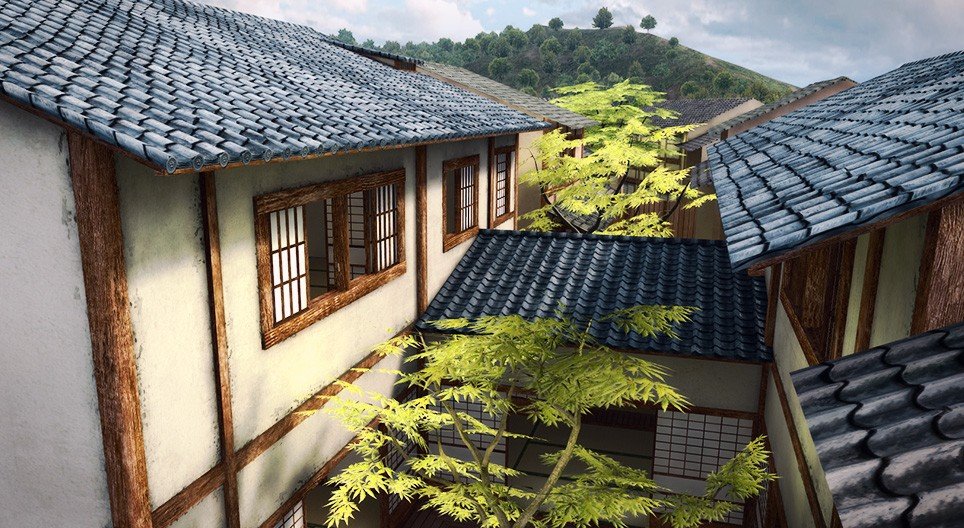 传统的日本房屋（町屋）